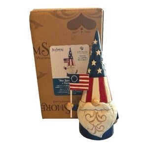Enesco Jim Shore Heartwood Creek Star Spangled Gnome 2020